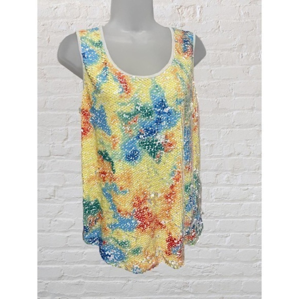 Jaclyn Smith Sequined Tank Top